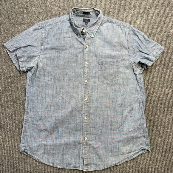 J.CREW Other - J Crew Shirt Mens XL Slim Fit Blue Chambray Button Down Lightweight Preppy